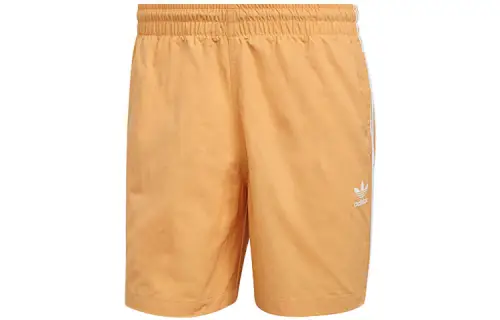 Adidas Originals 3 Stripes Casual Shorts Men's Orange Yellow Moderate