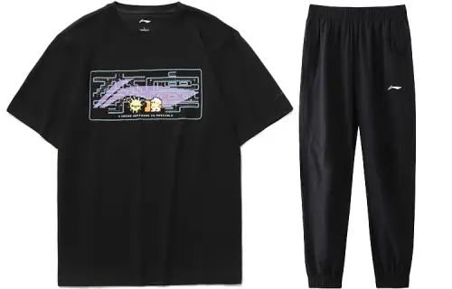 Li Ning Casual Sportswear Men's Crew Neck Moderate