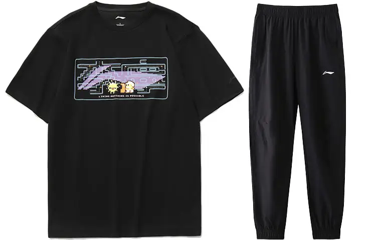 Li Ning Casual Sportswear Men's Crew Neck Moderate