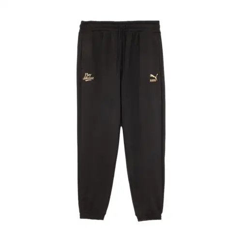 PUMA Casual Pants Unisex Black Moderate Cuffed Pants