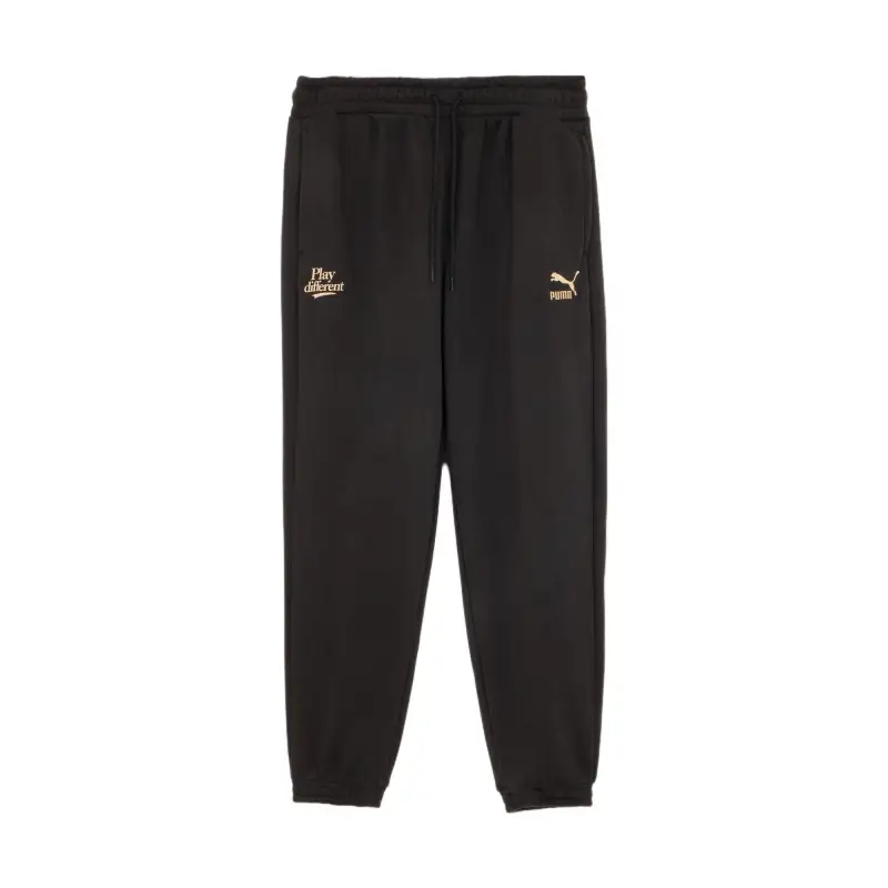 PUMA Casual Pants Unisex Black Moderate Cuffed Pants