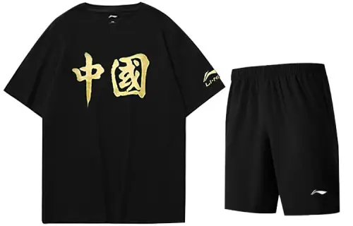 Li Ning Casual Sportswear Unisex Crew Neck Moderate