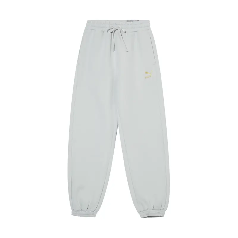 PUMA Casual Pants Unisex Gray Moderate Cuffed Pants