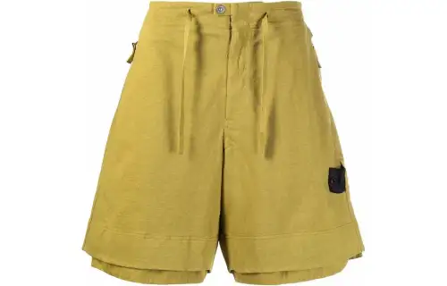 STONE ISLAND Casual Shorts Men's Olive Green Moderate