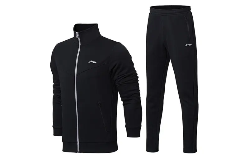 Li Ning Straight Fit Set Spring Fall Men's Black