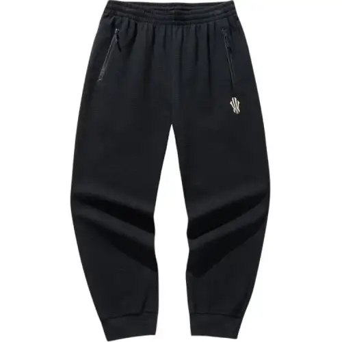 Anta Basketball Collection Knitted Sweatpants Men's Basic Black