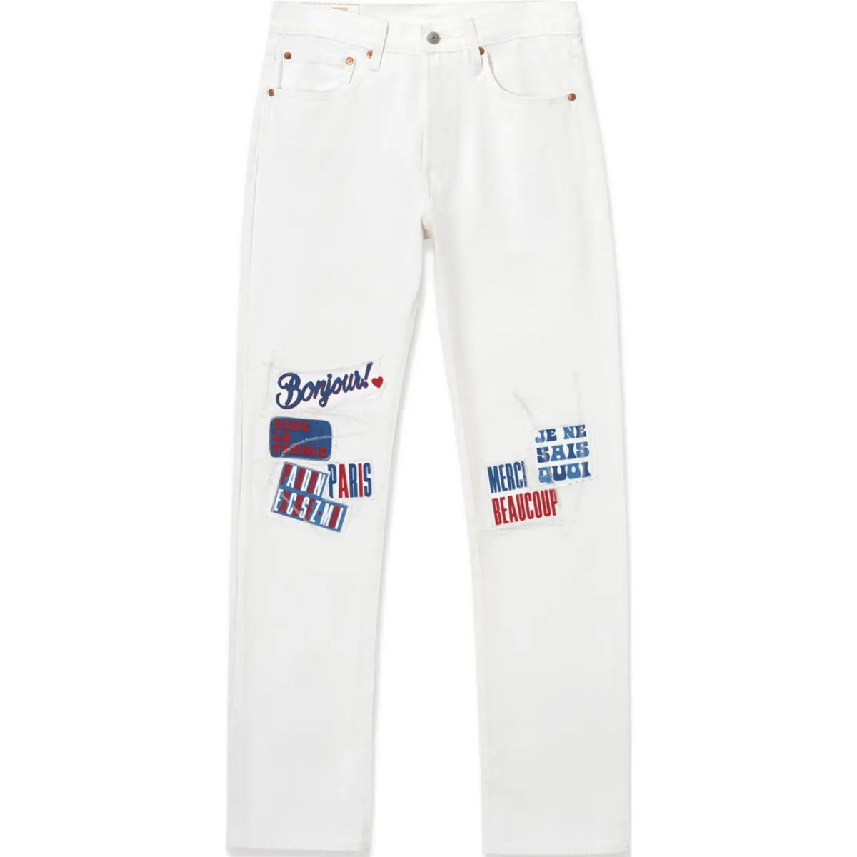 Levi's SS24 Paris Limited Capsule Collection Jeans Men's White