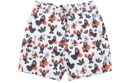 adidas originals X Philip Colbert Save The Lobster Shorts White