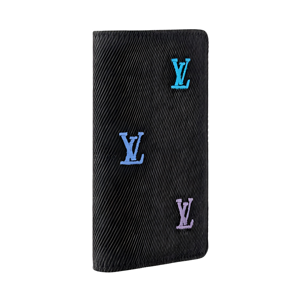 Мужской кошелек Louis Vuitton Blason Denim (синий) — фото 2