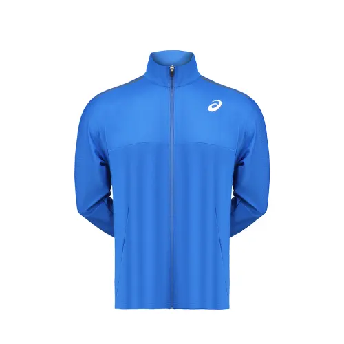 ASICS Jackets Unisex Blue Stand Collar Moderate Other