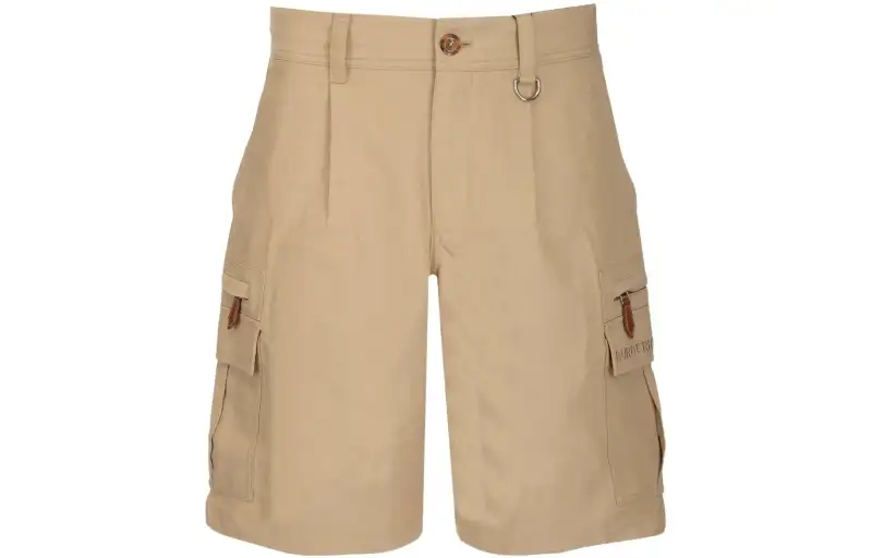 Burberry embroidered-logo cargo shorts