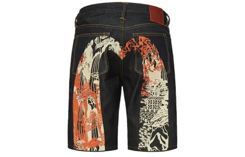 EVISU Denim Shorts Men's Blue Moderate