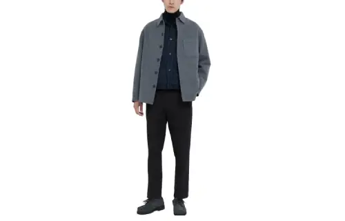 UNIQLO Suit Pants Men's Navy Blue Moderate