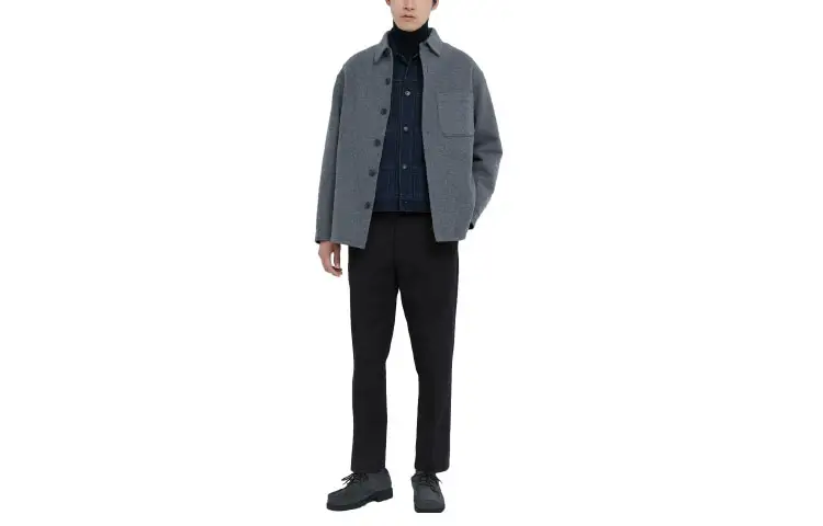 UNIQLO Suit Pants Men's Navy Blue Moderate