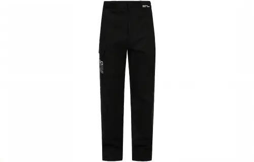 EVISU Casual Pants Men's Black Moderate Straight Fit Pants
