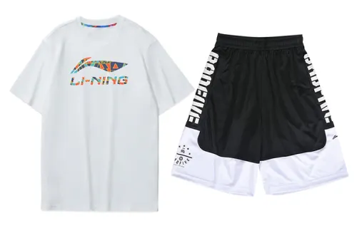 Li Ning Sports Fashion Collection Casual Sportswear Men's Crew Neck Moderate