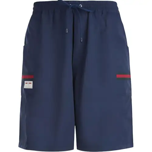 GUCCI Solid Color Casual Shorts Men's Navy Blue