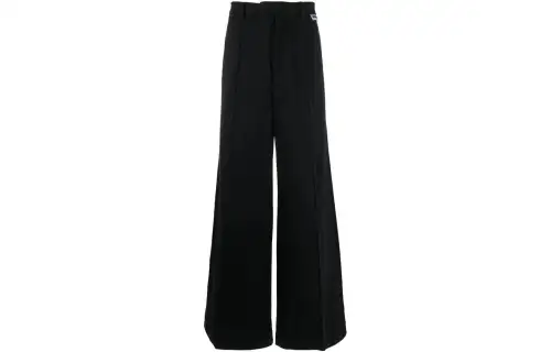 Vetements Wide Leg Molton Tailored Pants
