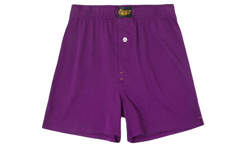 Drew house Letter Logo Series Casual Shorts Unisex Purple Moderate