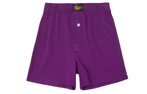 Drew house Letter Logo Series Casual Shorts Unisex Purple Moderate