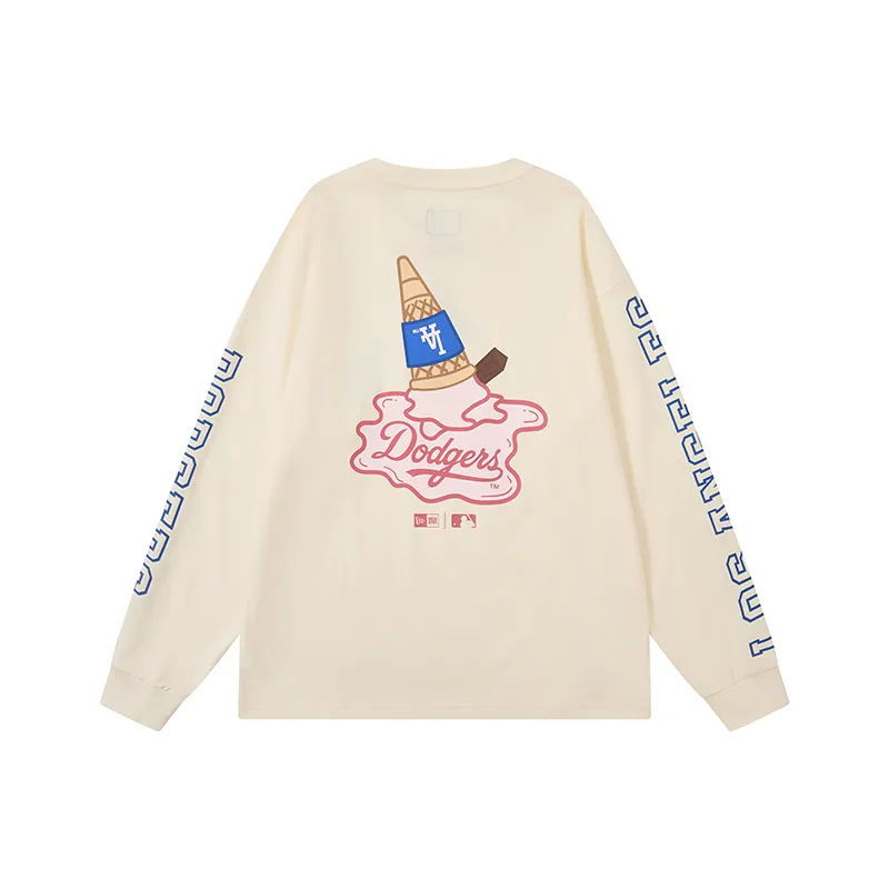 New Era American Sweatshirt Unisex Ivory White
