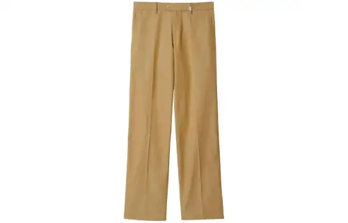 Burberry straight-leg cotton trousers
