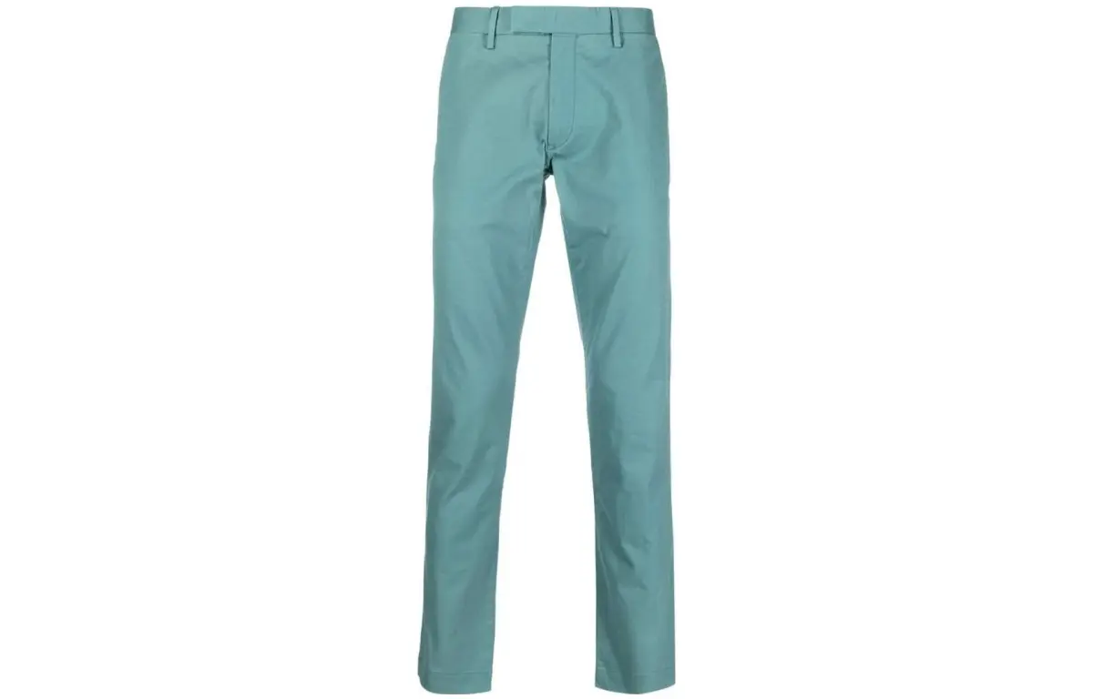 slim-cut chino trousers