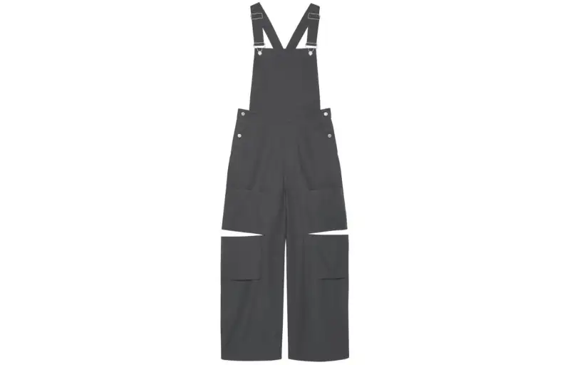 GUCCI Logo Patch Wide Leg Dungarees