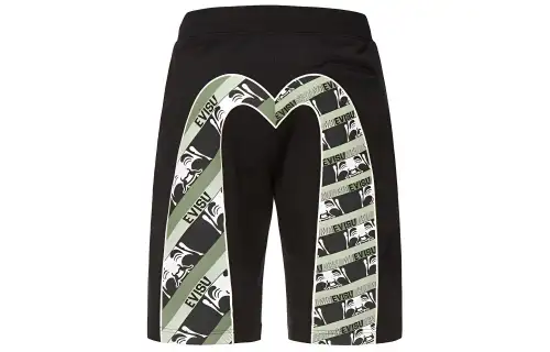 EVISU Casual Shorts Men's Black Moderate