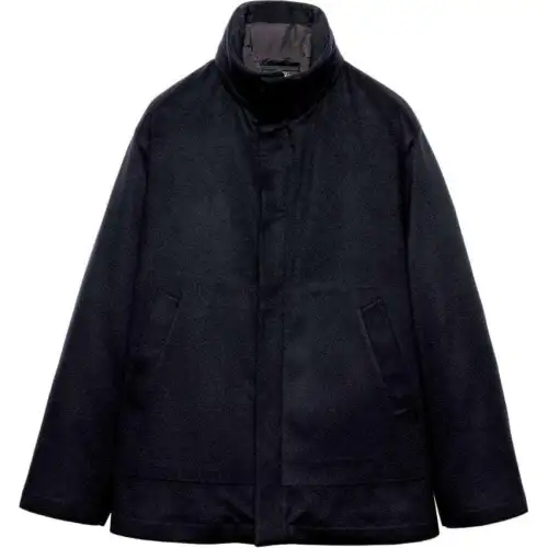 Prada midweight cashmere down jacket