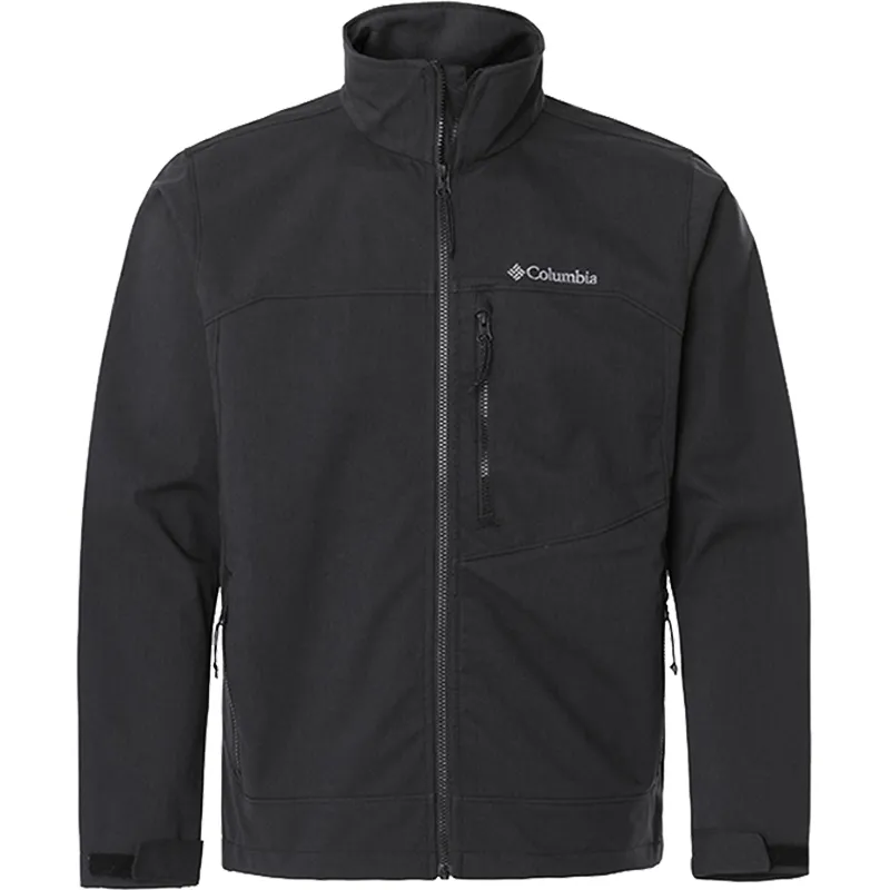 Columbia Solid Color Casual Comfortable Thermal Fleece Lined Softshell Stand Collar Long Sleeved Jackets & Coats Men's