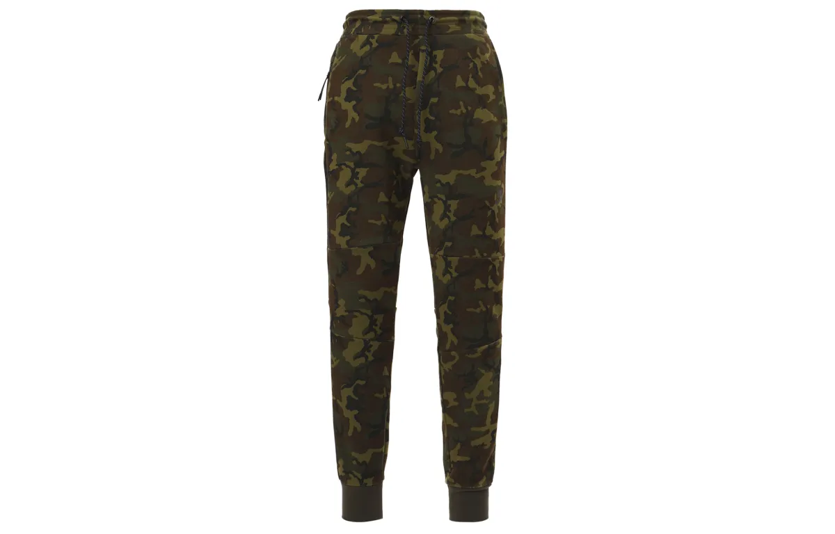 Nike Casual Pants Men's Green Moderate Straight Fit Pants