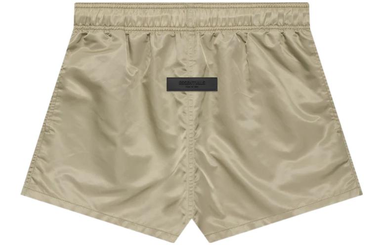 Fear of God Essentials SS22 Running Short Oak Solid Color American Heavy Casual Shorts Men's Oak Brown