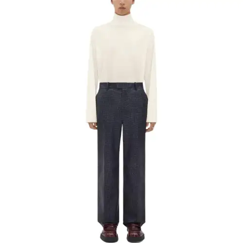 Bottega Veneta Casual Pants Men's Black Moderate Straight Fit Pants