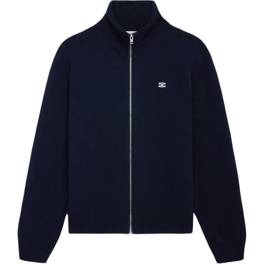 CELINE Triomphe Trucker Sweater In Wool Cashmere