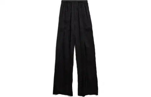 Balenciaga Stencil Logo print Satin Trousers