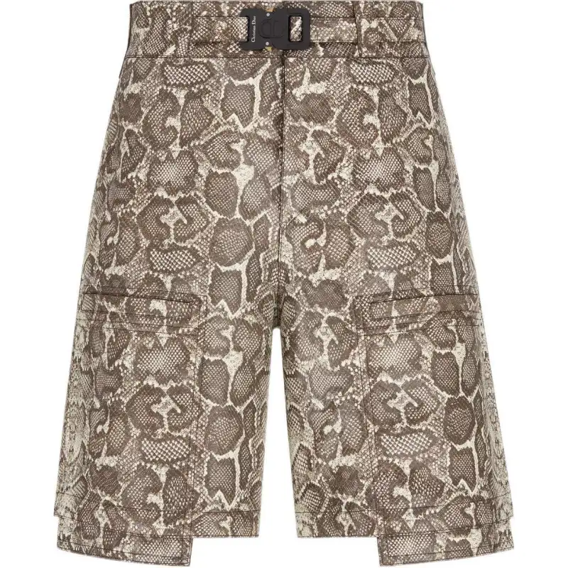 DIOR X Travis Scott Cargo Shorts Men's Beige Moderate