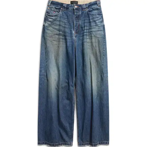 Balenciaga Baggy SS25 Jeans Loose Fit Men's Dark Blue