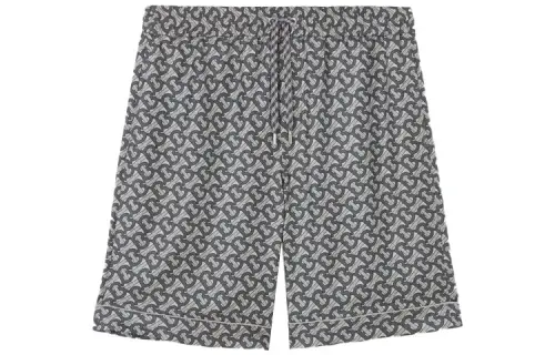 Burberry Casual Shorts Men's Gray Moderate