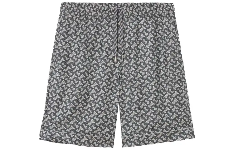 Burberry Casual Shorts Men's Gray Moderate