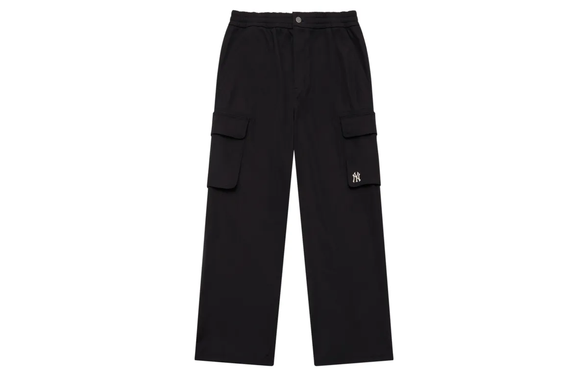 MLB New York Yankees Casual Pants Men's Black Moderate Cargo Pants