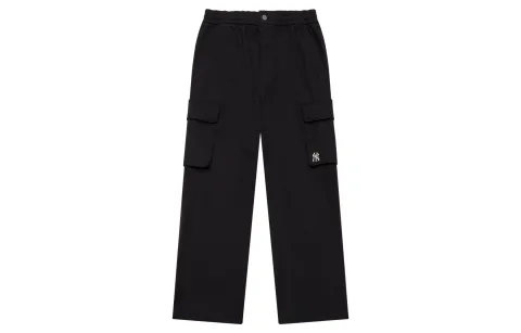 MLB New York Yankees Casual Pants Men's Black Moderate Cargo Pants