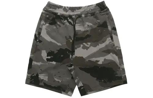 Li Ning Basketball Collection Casual Shorts Men's Black Gray Camouflage