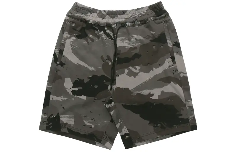Li Ning Basketball Collection Casual Shorts Men's Black Gray Camouflage