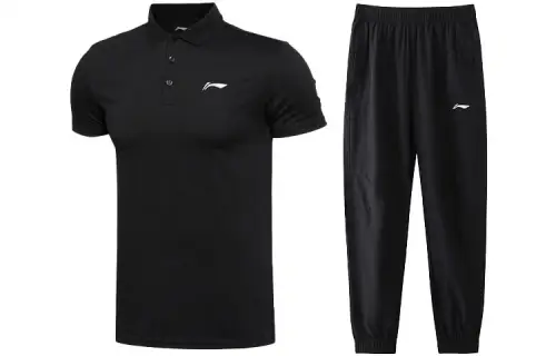 Li Ning Casual Sportswear Men's Polo Collar Moderate