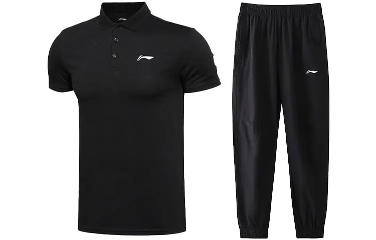 Li Ning Casual Sportswear Men's Polo Collar Moderate