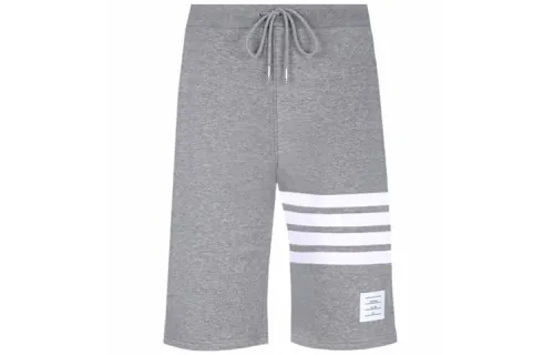 THOM BROWNE Tom Brown Old Money Style Classic Striped Loose Casual Shorts Spring Men's Gray