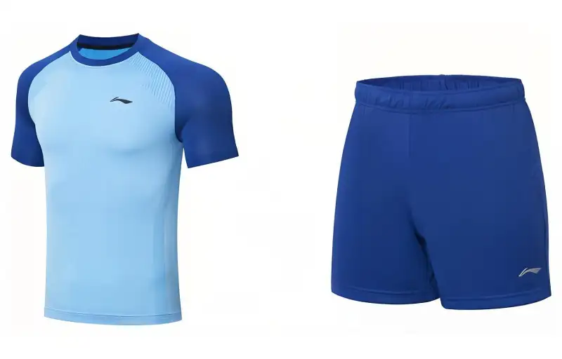 Li Ning Table Tennis Clothing Sets Unisex New Aurora Blue+Shadow Purple Blue