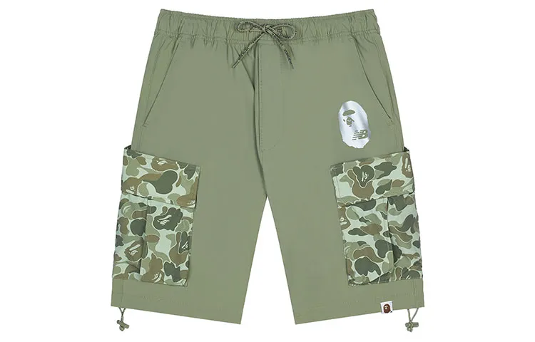 New Balance X A BATHING APE Casual Shorts Men's Green Moderate