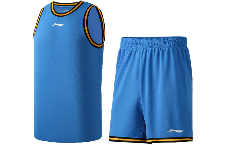 Li Ning Sports Basketball Collection Casual Sportswear Men’s Beijing Blue